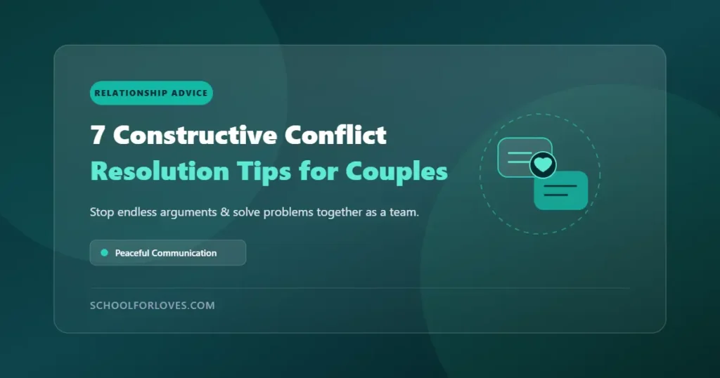 conflict resolution tips for couples