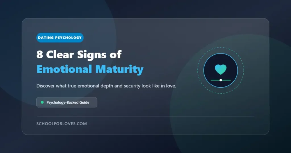 8 Clear Signs of Emotional Maturity in a Relationship